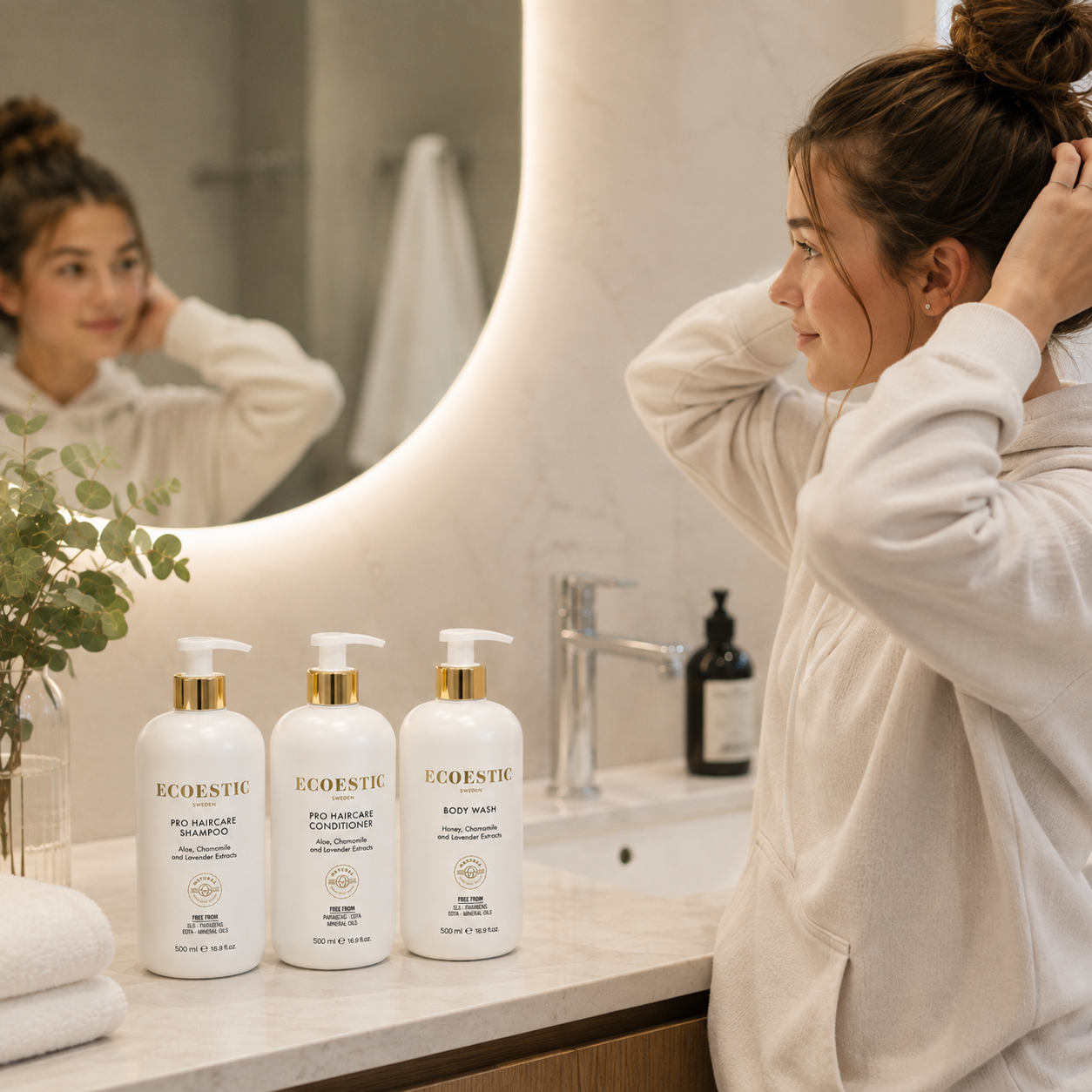 Hair & Body Routine – Shampoo, Conditioner & Bodywash 500 ml